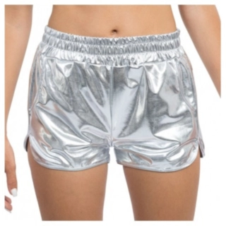 Metalliske Shorts Sølv
