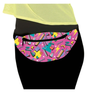 80-talls Belteveske med Neonprint Lilla