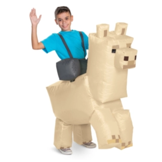 Minecraft® Lama Ride-On Oppblåsbart Barnekostyme
