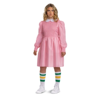 Stranger Things® Eleven Rosa Kjolekostyme