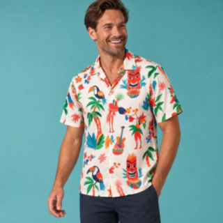 Tiki Hawaiiskjorte