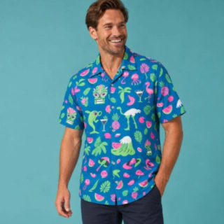Cartoon Tiki Hawaiiskjorte