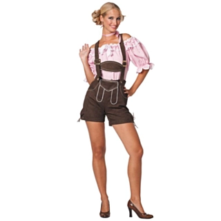 Tyrolerbukser Dame Brun