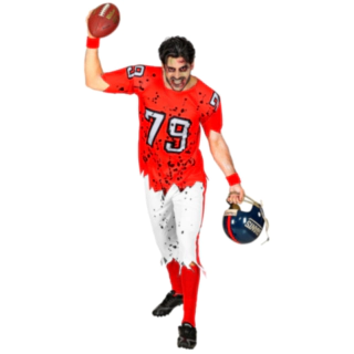 Amerikansk Fotballspiller Zombie Kostyme