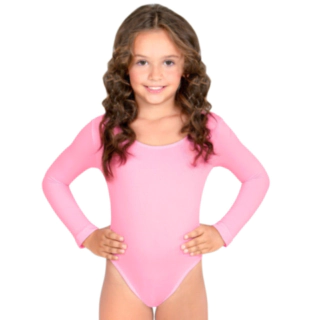 Langermet Bodystocking Barnekostyme Lyserosa