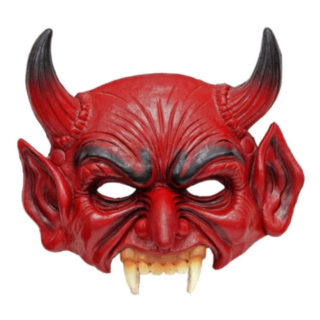 Djevel halvmaske latex