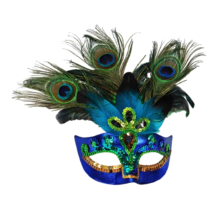 Påfugl Maske