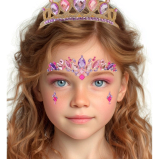 Prinsesse Ansiktssmykker Rosa og Lilla