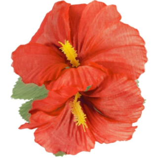 Hawaiiblomst Hårklype Rød