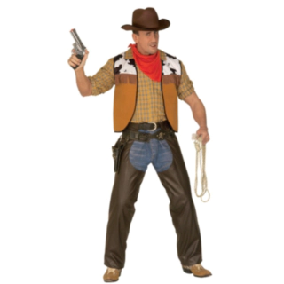 Cowboy-chaps brun