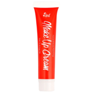 Rød ansiktsmaling tube