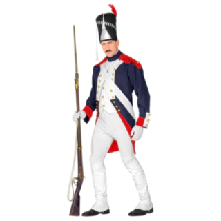 Historisk Fransk Uniform Kostyme