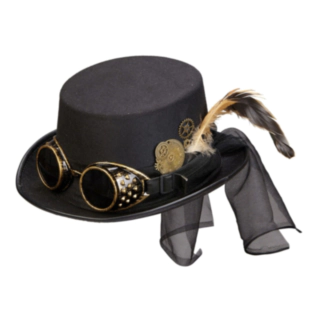 Steampunkhatt med Briller