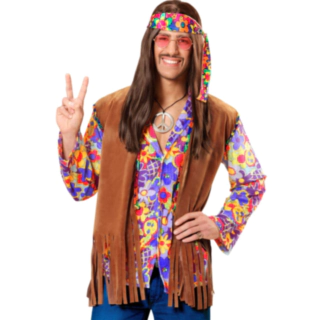 Frynset Hippie Kostyme