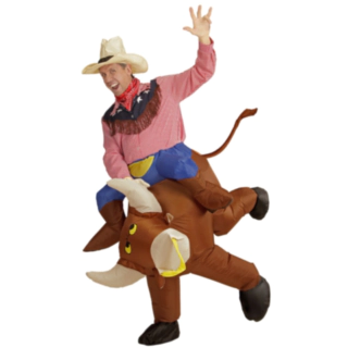 Oppblåsbar Rodeo Okse Kostyme