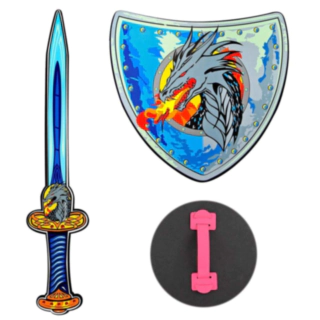 Dragevikingsverd og skjold