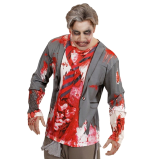 Langermet Zombie Trøye Herre