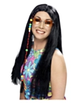 Hippieparykk Svart