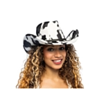 Cowchella Cowboyhat Sort/Hvid