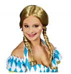Oktoberfest Fletter Parykk Blond
