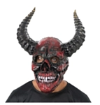 Djevel Hodeskalle Maske Rød