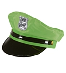Politi Hatt Neon Grønn