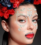 Dia de los Muertos Ansiktskrystaller Diamant
