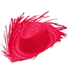 Sombrero Stråhatt Neonrosa