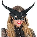 Lucifer Halvmaske Svart
